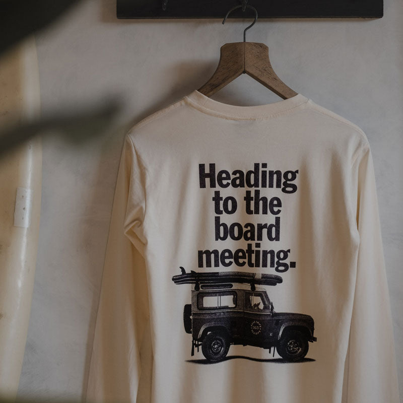 Heading to the Board Meeting Long Sleeve by Art Disco