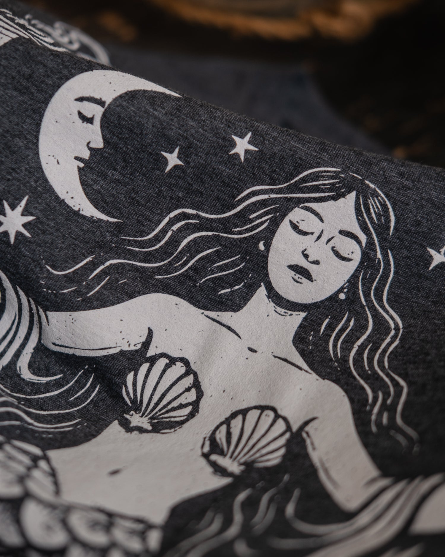 Celestial Mermaid T-Shirt by Art Disco Original Goods in Whitby, North Yorkshire