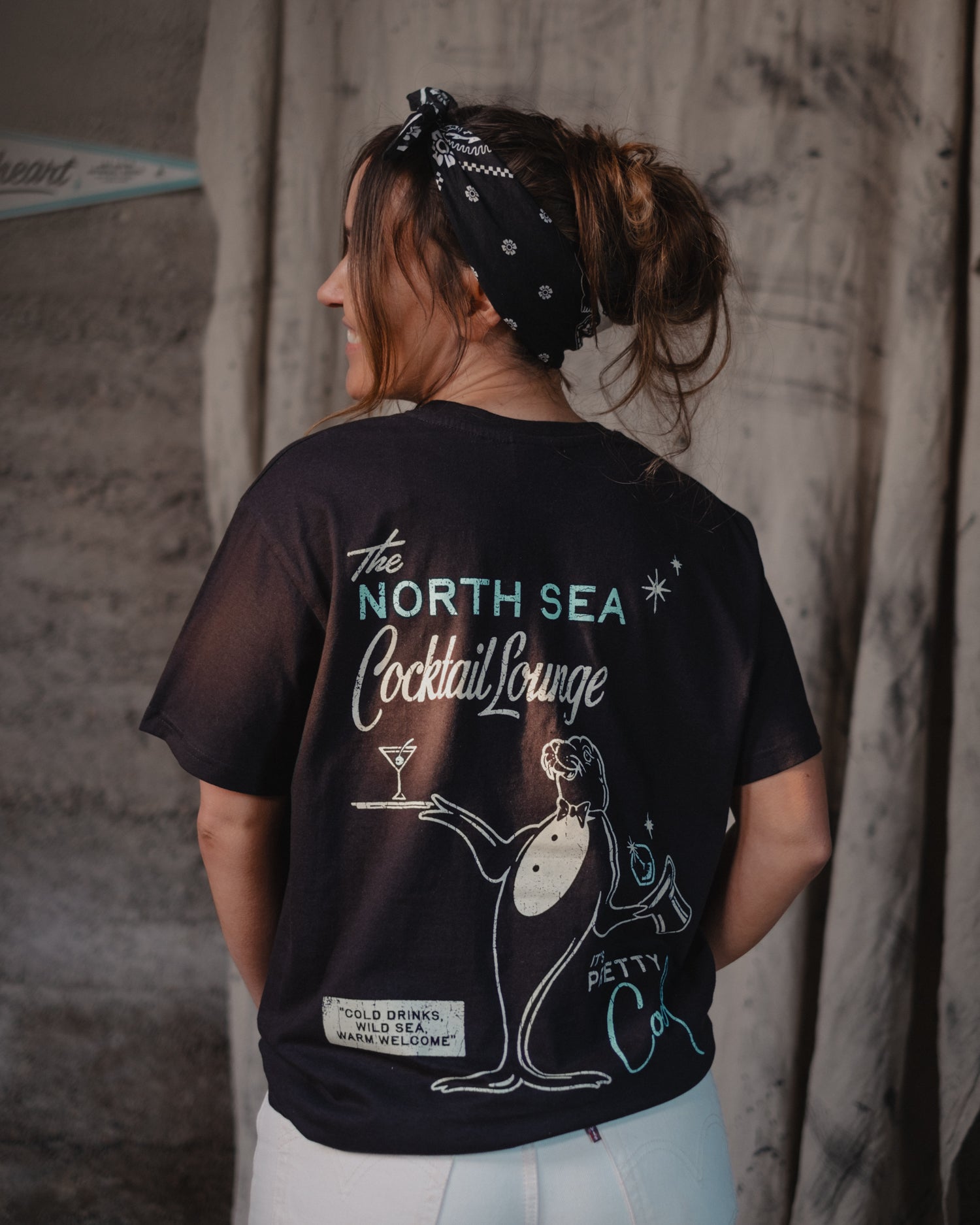 The North Sea Cocktail Lounge T-Shirt by Art Disco