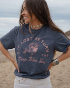 Deep Blue Sea T-Shirt by Art Disco Original Goods in Whitby, North Yorkshire