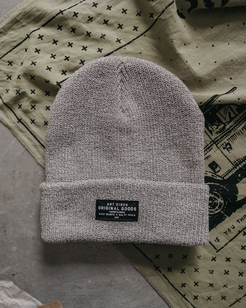 Grey Adventurer beanie by Art Disco Original Goods