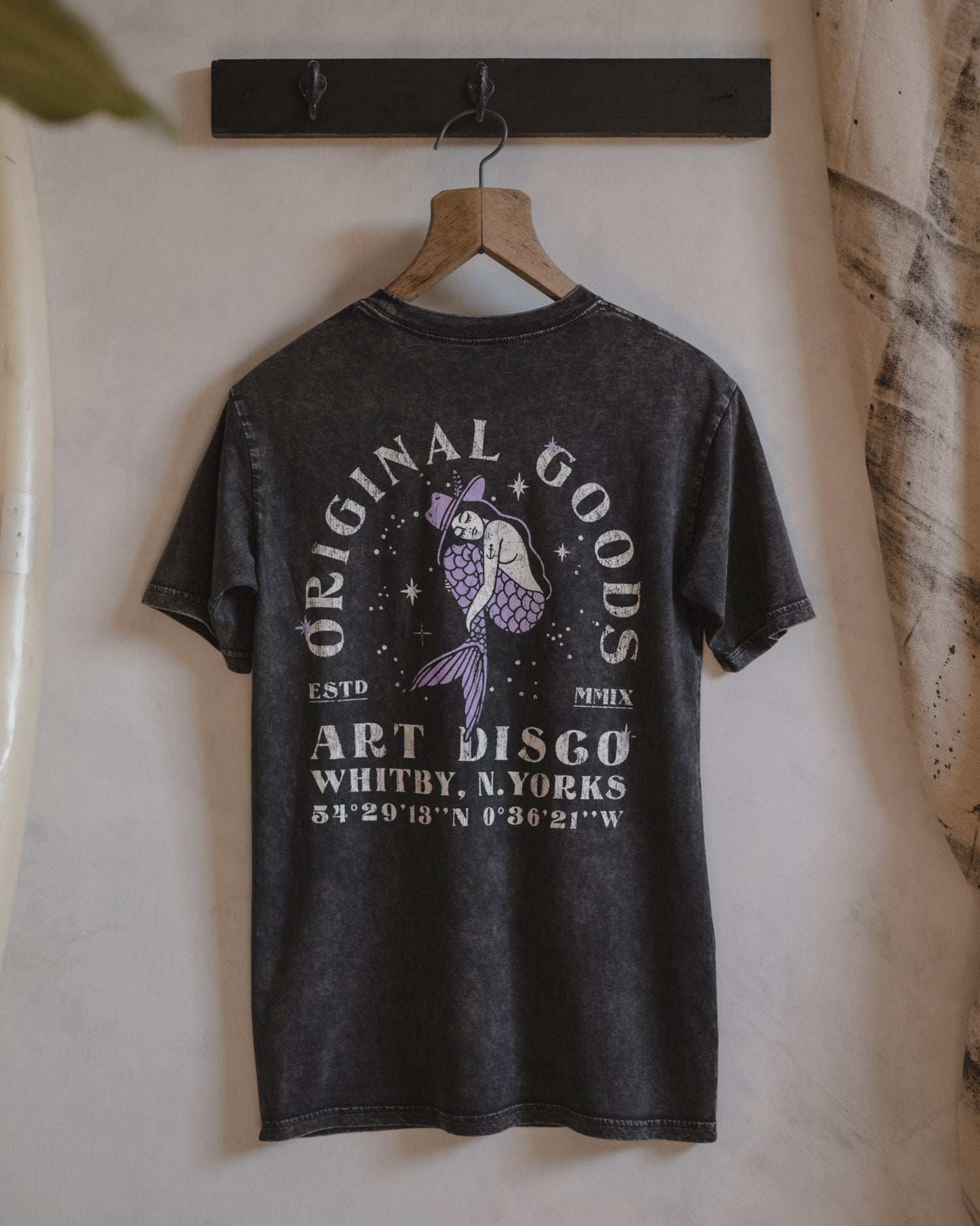 Original Goods Mermaid Acid Wash T-Shirt by Art Disco