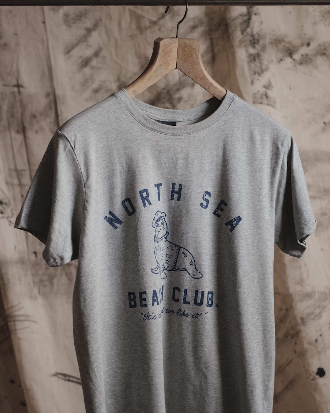 North Sea Beach Club Grey T-Shirt by ART DISCO Original Goods