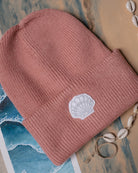 Desert rose Seashell Beanie by Art Disco Original Goods in Whitby, North Yorkshire