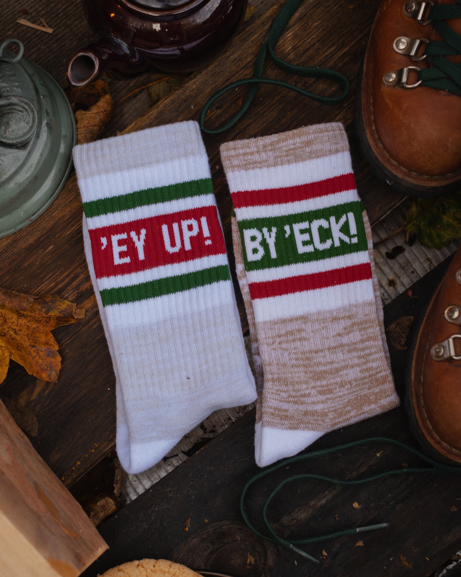 Yorkshire Retro Stripe Tube Socks by Art Disco Original Goods