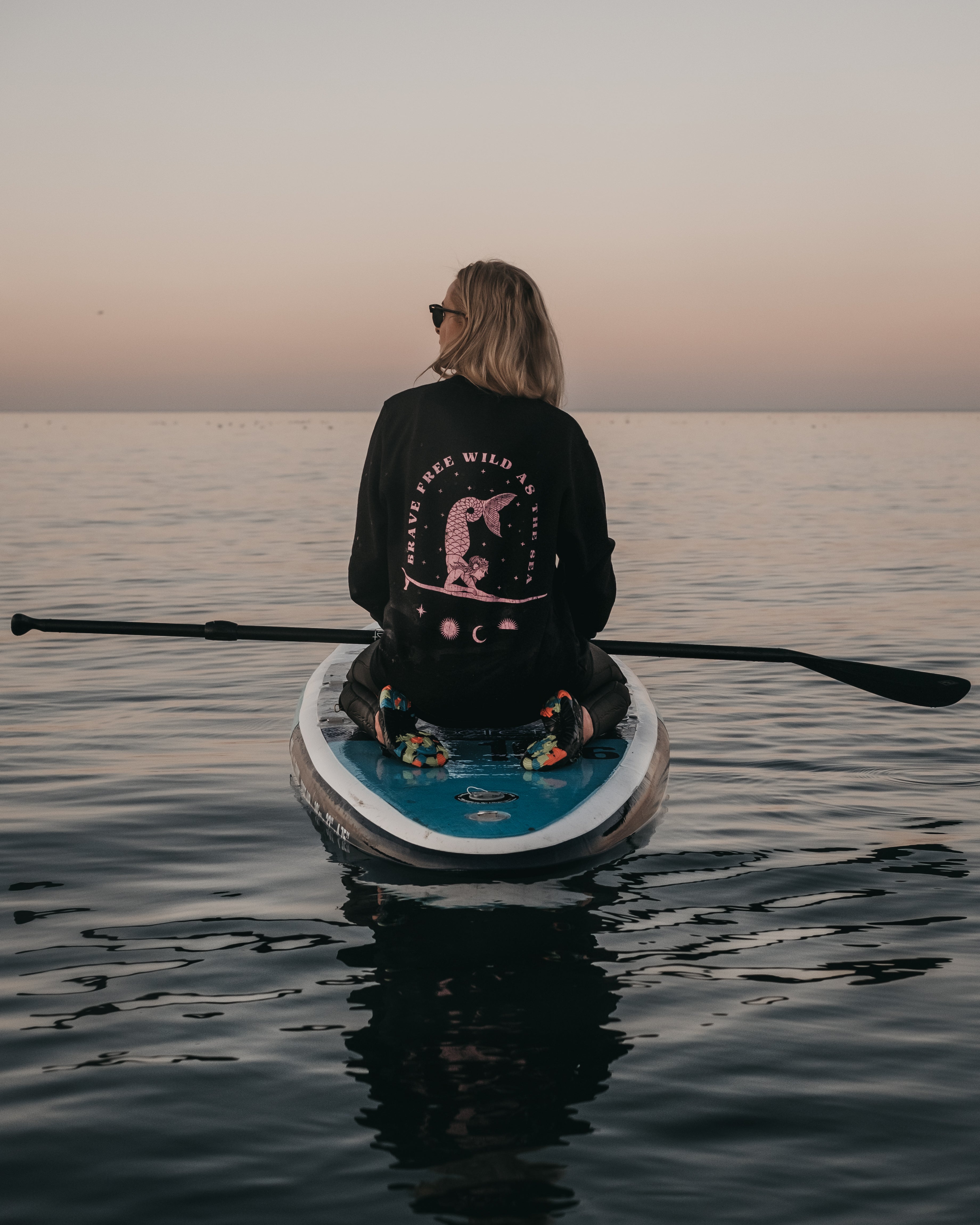 Mystic Mermaid Sunfaded Black by ART DISCO Original Goods