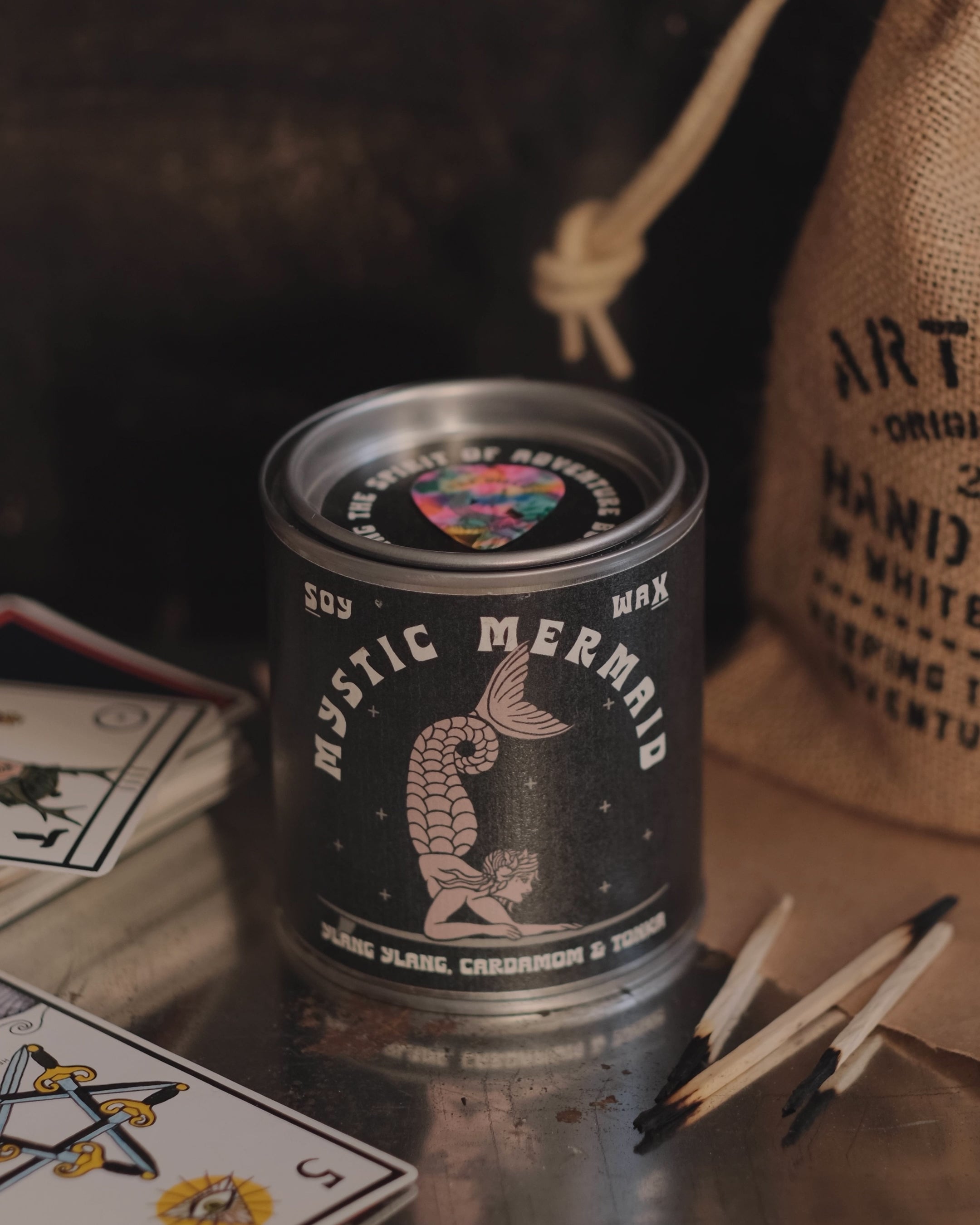 Mystic Mermaid Ylang ylang, Cardamom & Tonka Soy Wax Candle by Art Disco Original Goods