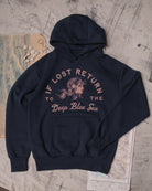 Deep Blue Sea Premium Heavyweight Hoodie by Art Disco Original Goods, Whitby N.Yorks