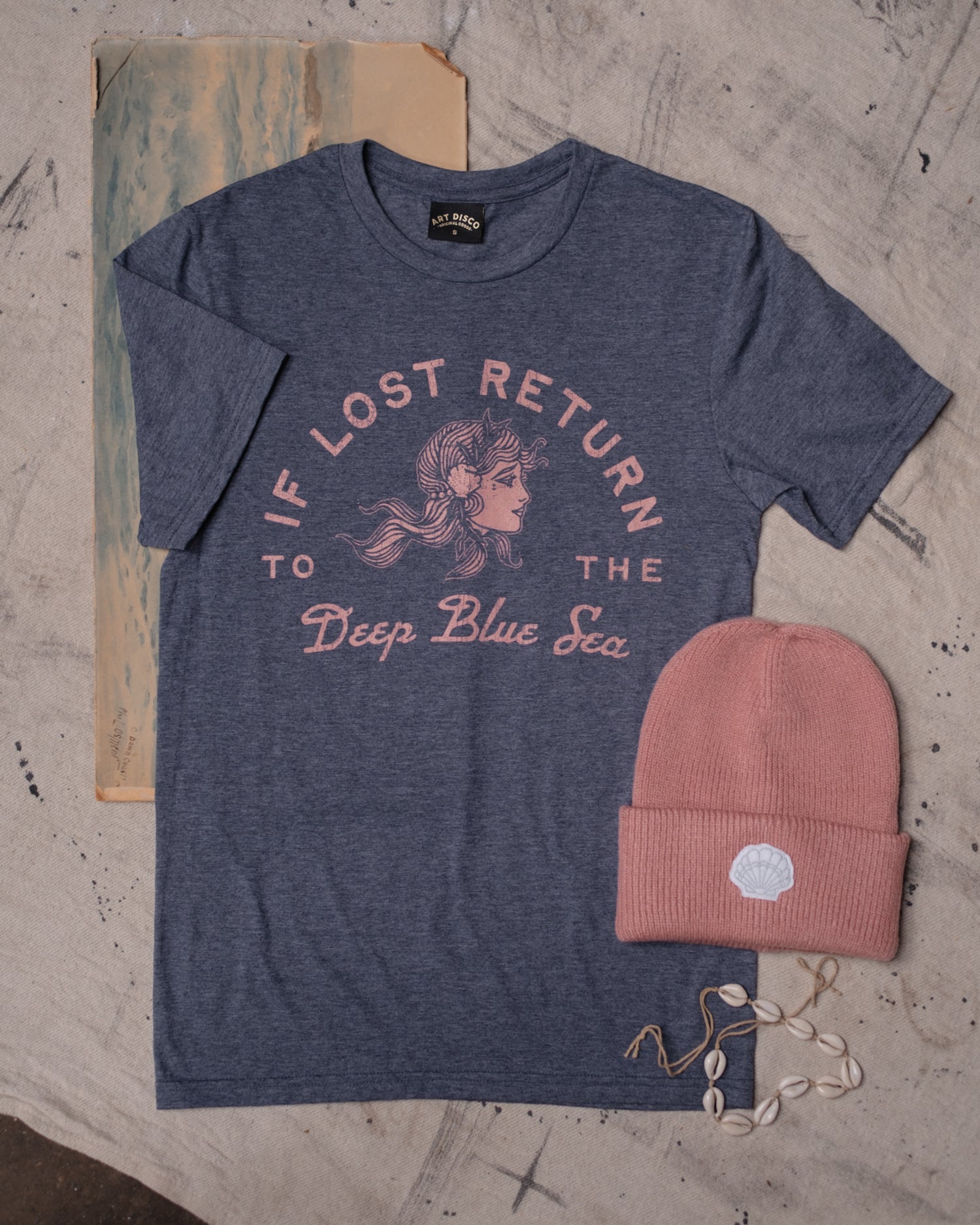 Deep Blue Sea T-Shirt by Art Disco Original Goods in Whitby, North Yorkshire