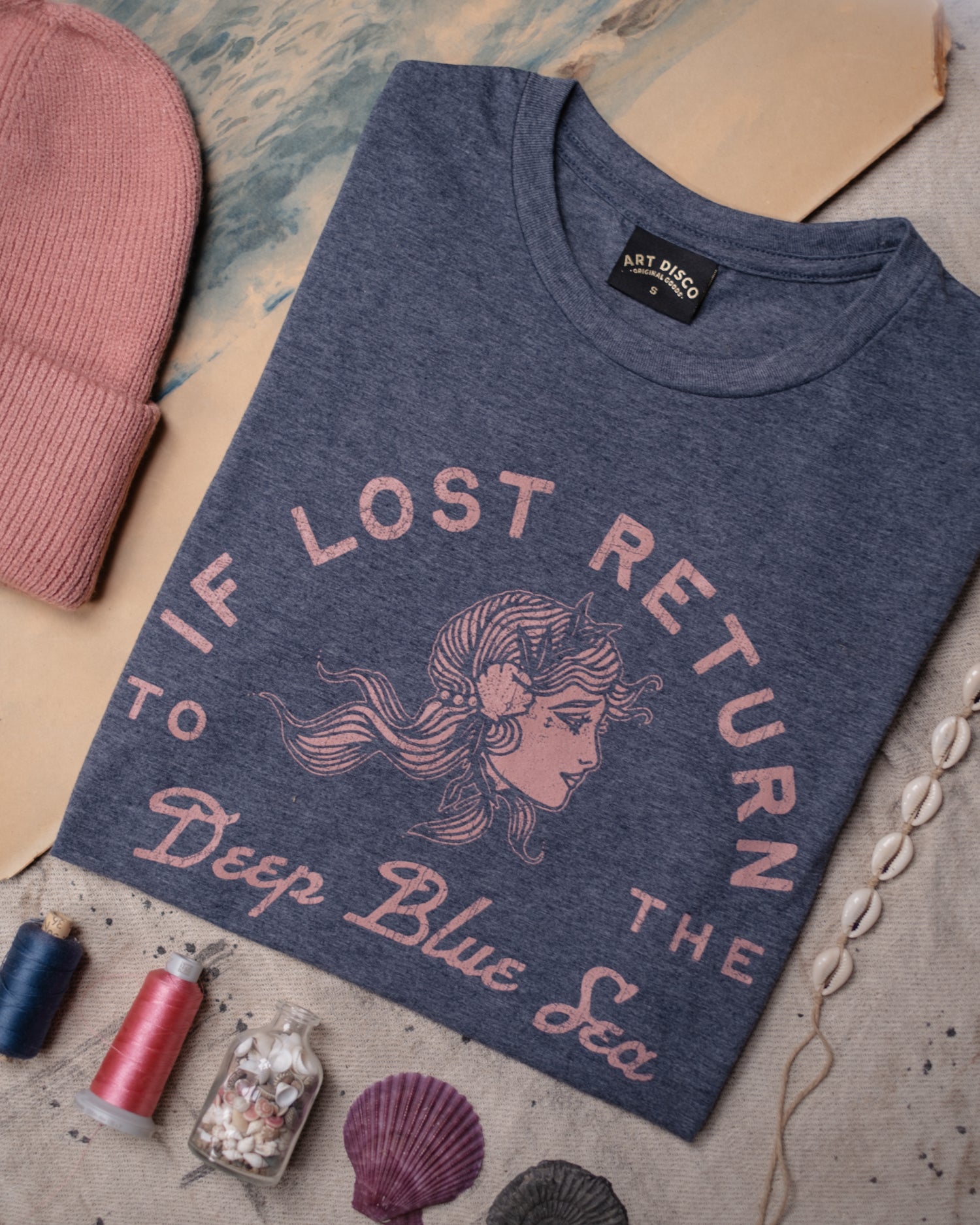 Deep Blue Sea T-Shirt by Art Disco Original Goods in Whitby, North Yorkshire