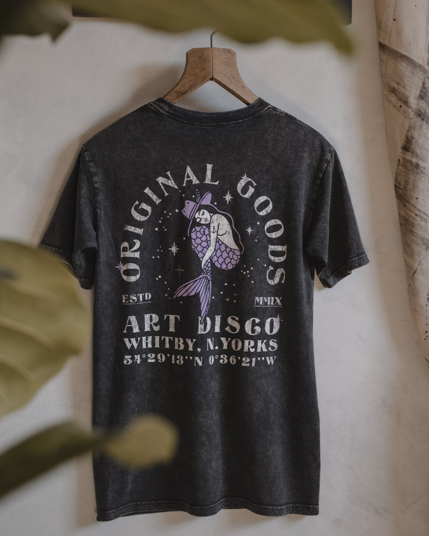 Original Goods Mermaid Acid Wash T-Shirt by Art Disco 