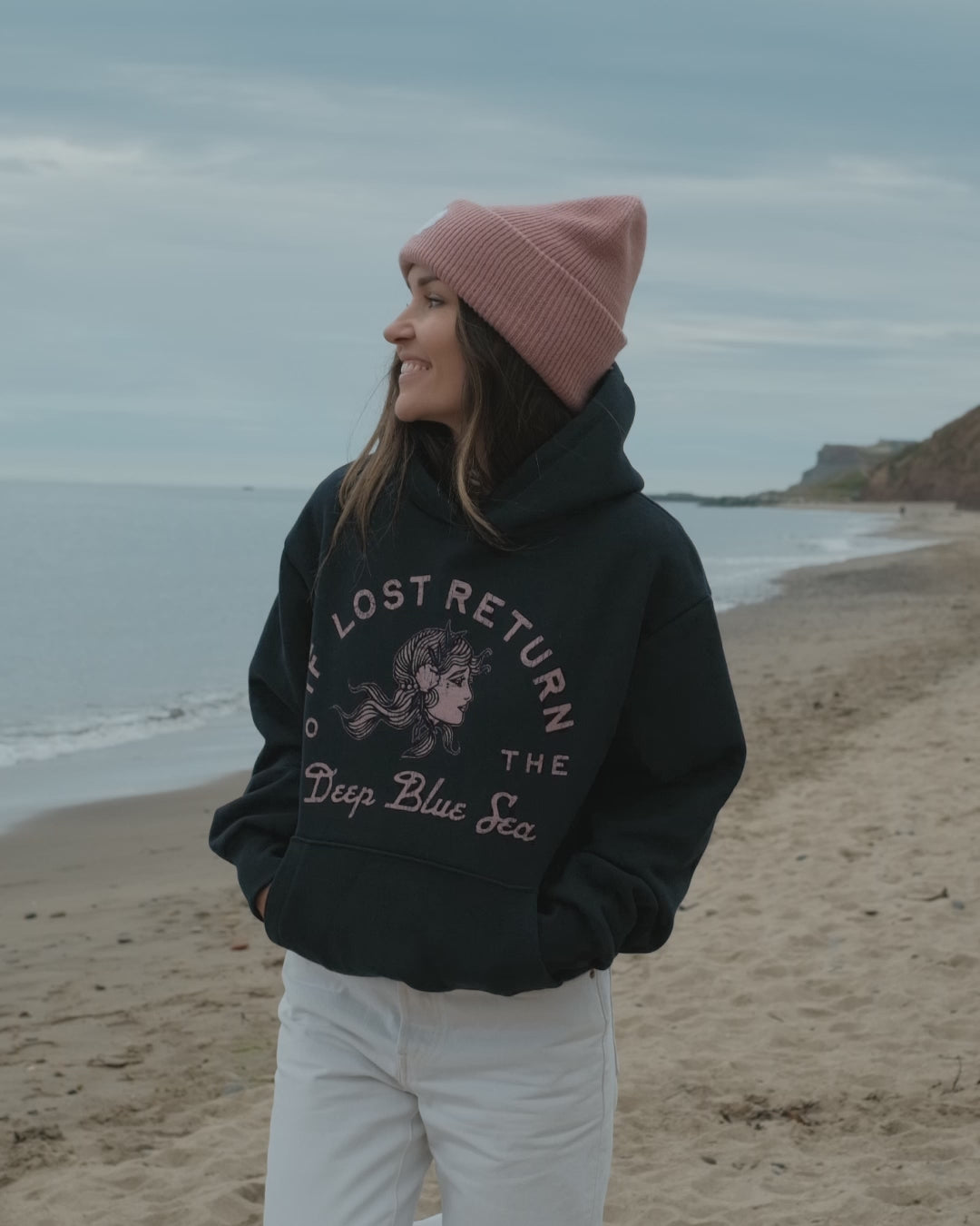 Deep Blue Sea Premium Heavyweight Hoodie by Art Disco Original Goods, Whitby N.Yorks