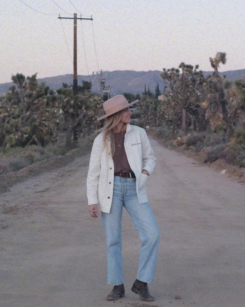 Wild Enough To Dream Denim Chore Jacket by Art Disco Original Goods