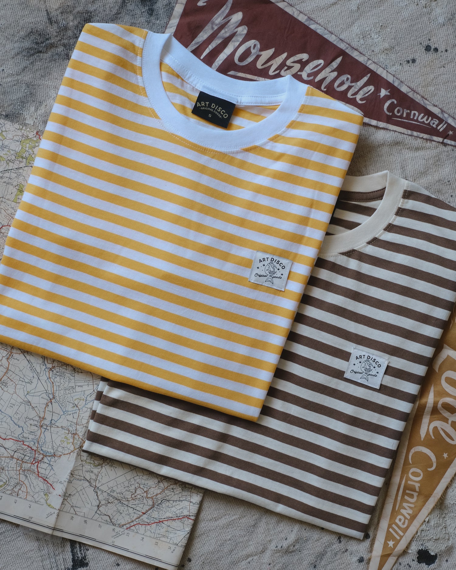 The Rover Striped t-shirt by Art Disco in Whitby, North Yorkshire