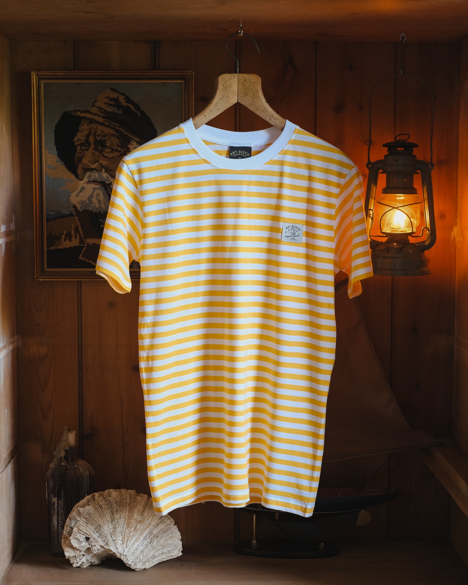 The Rover Striped t-shirt by Art Disco in Whitby, North Yorkshire