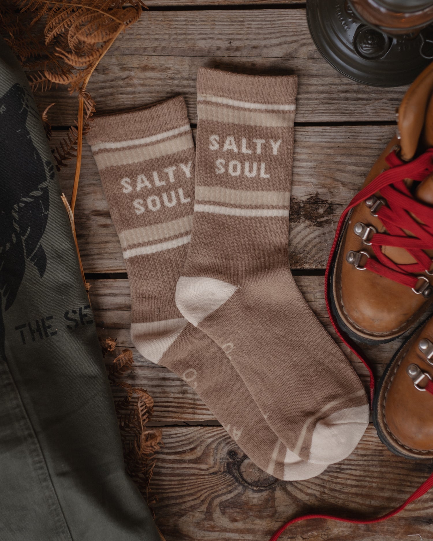 ‘Salty Soul’ Retro Stripe Tube Socks by Art Disco Original Goods
