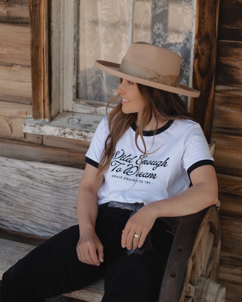 Wild Enough To Dream Ringer T-Shirt by Art Disco Original Goods
