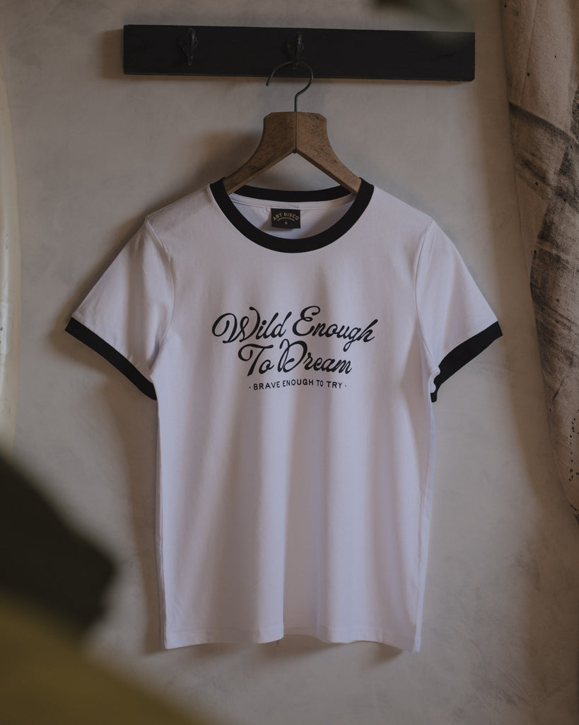 Wild Enough To Dream Ringer T-Shirt by Art Disco Original Goods