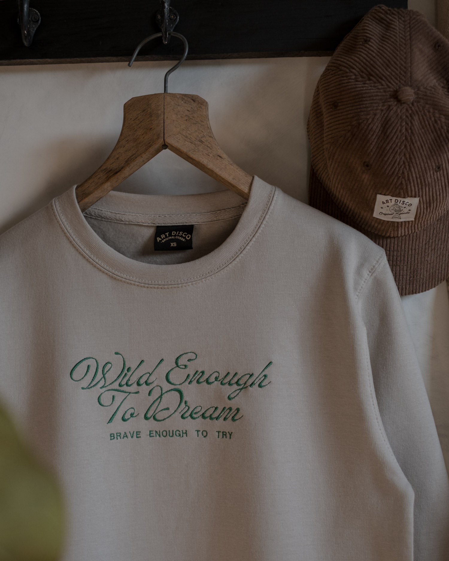 Wild Enough Embroidered Sweatshirt by Art Disco Original Goods