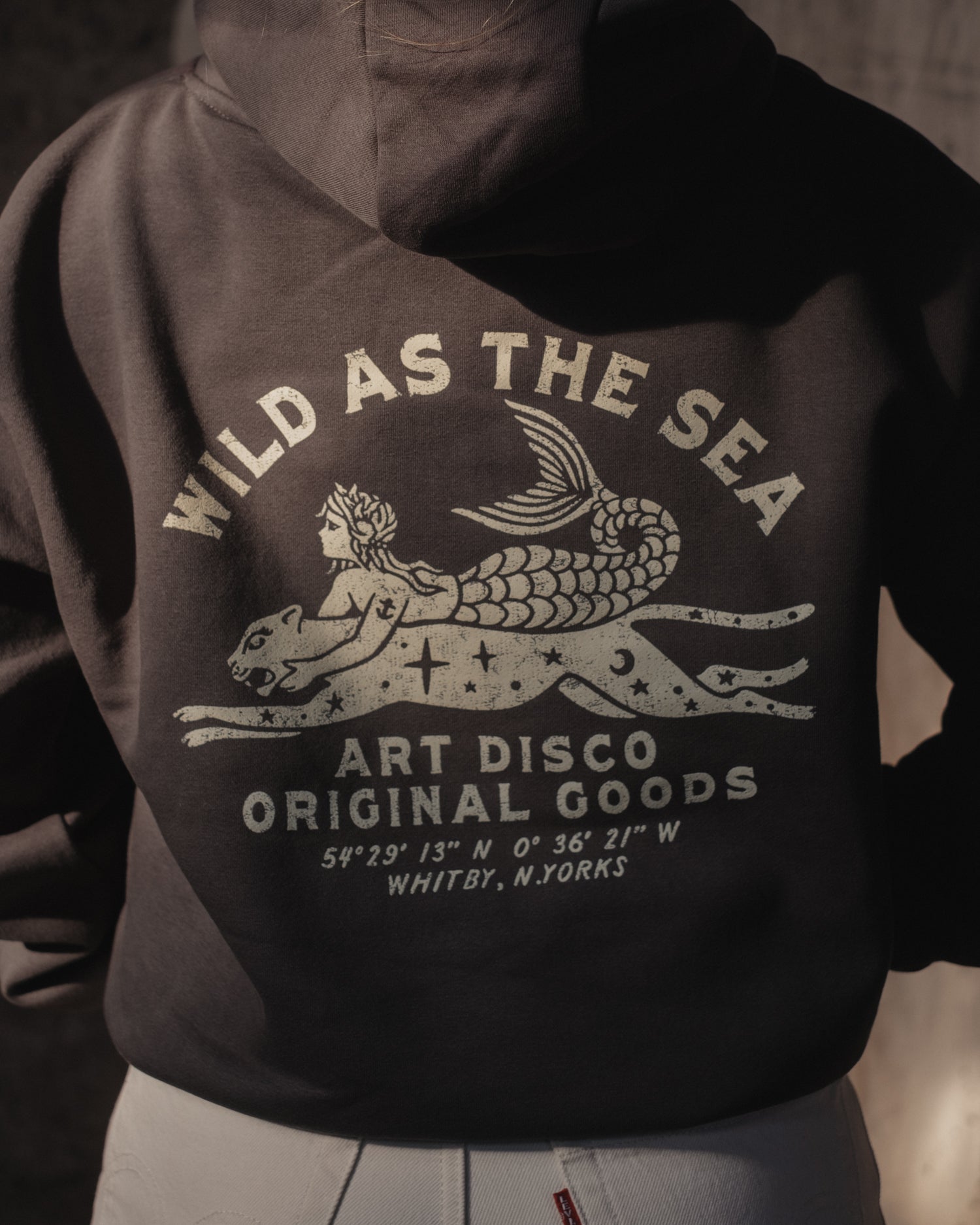 Wild As The Sea Premium Heavyweight Hoodie by Art Disco Original Goods, Whitby N.Yorks