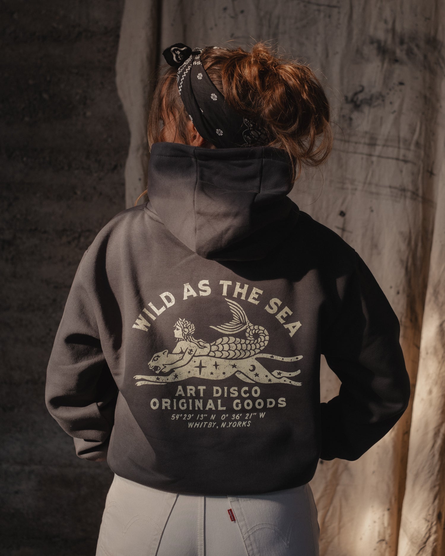 Wild As The Sea Premium Heavyweight Hoodie by Art Disco Original Goods, Whitby N.Yorks