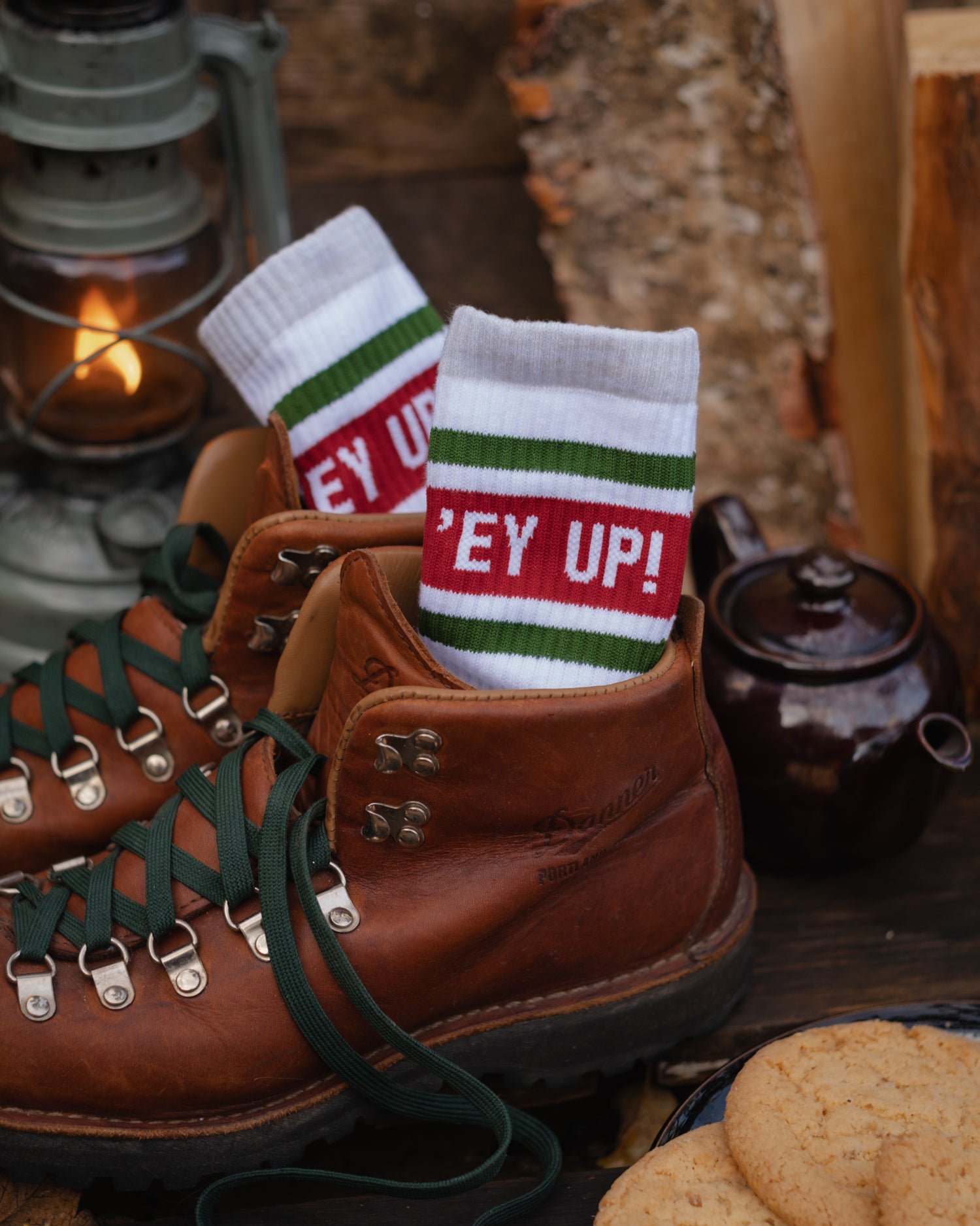 ‘'Ey Up!’ Yorkshire Retro Stripe Tube Socks by Art Disco Original Goods