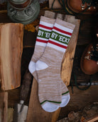 ‘By 'Eck!’ Yorkshire Retro Stripe Tube Socks by Art Disco Original Goods