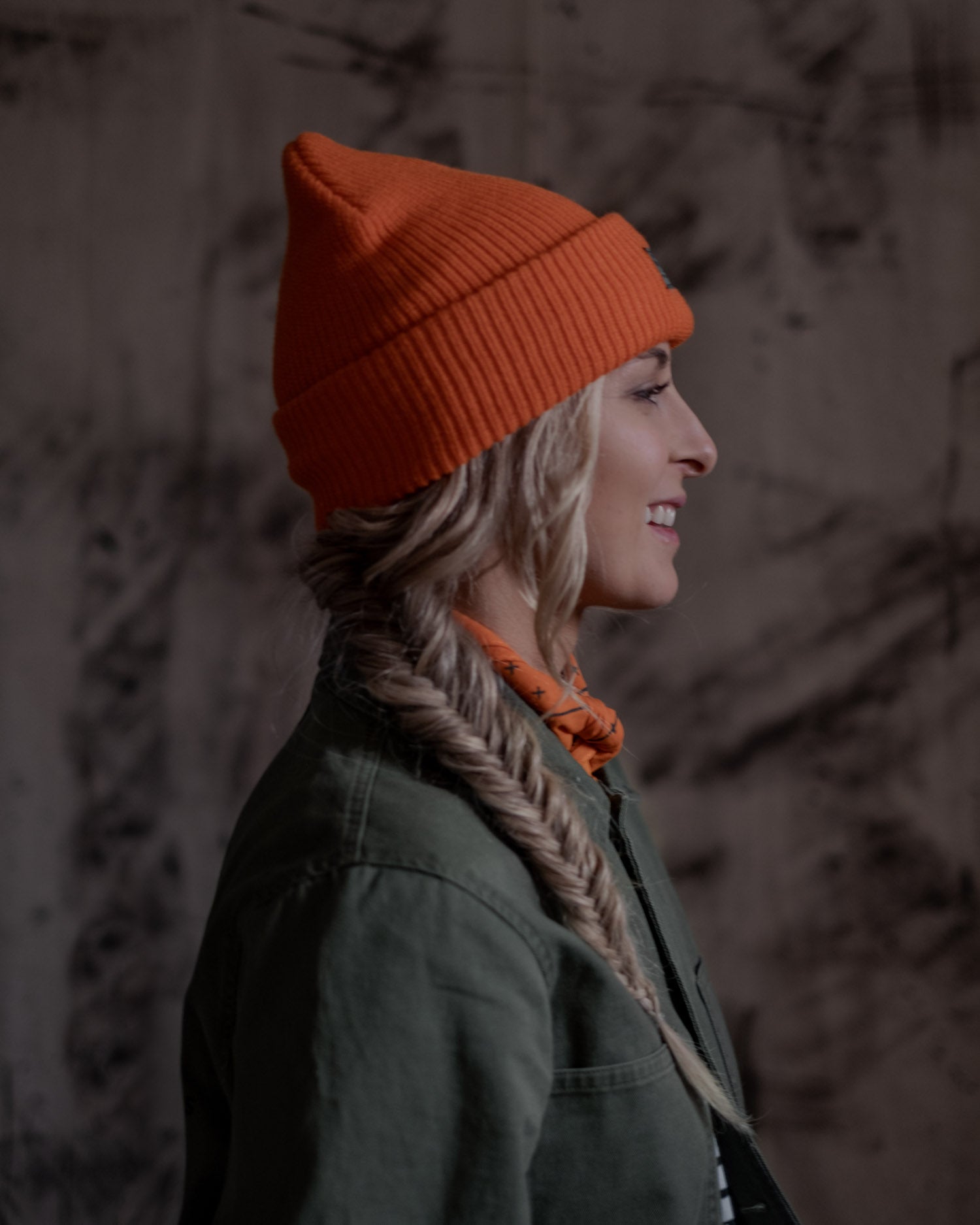 The Explorer Beanie in orange by Art Disco Original Goods in Whitby, North Yorkshire