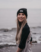 Black adventurer beanie by Art Disco Original Goods