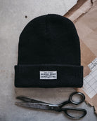 Black adventurer beanie by Art Disco Original Goods