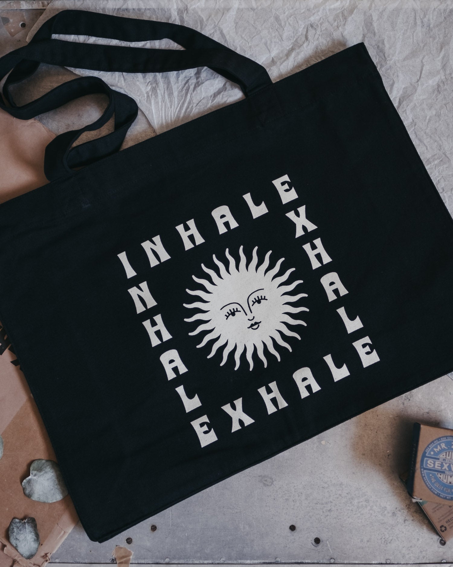 Inhale Exhale Shopper Bag by ART DISCO Original Goods