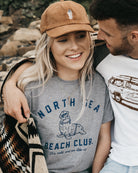 North Sea Beach Club Grey T-Shirt by ART DISCO Original Goods