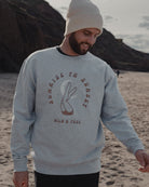 Sunrise to sunset grey wild swimming sweatshirt by ART DISCO Original Goods