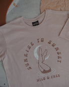 Sunrise to Sunset wild swimming t-shirt by ART DISCO Original Goods