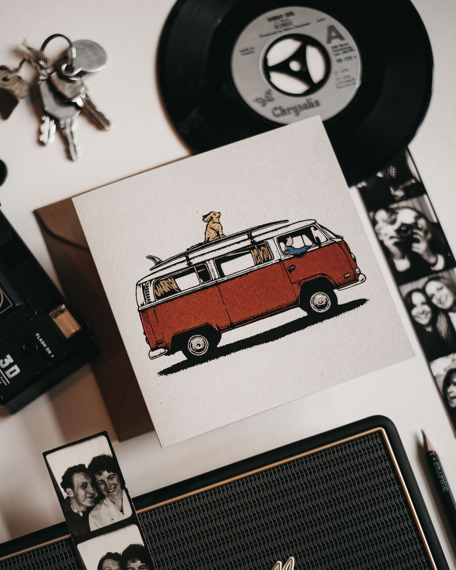 Van Life Greetings Card by ART DISCO Original Goods